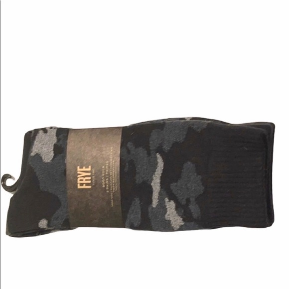 Frye boot socks 90% cotton camo and plain